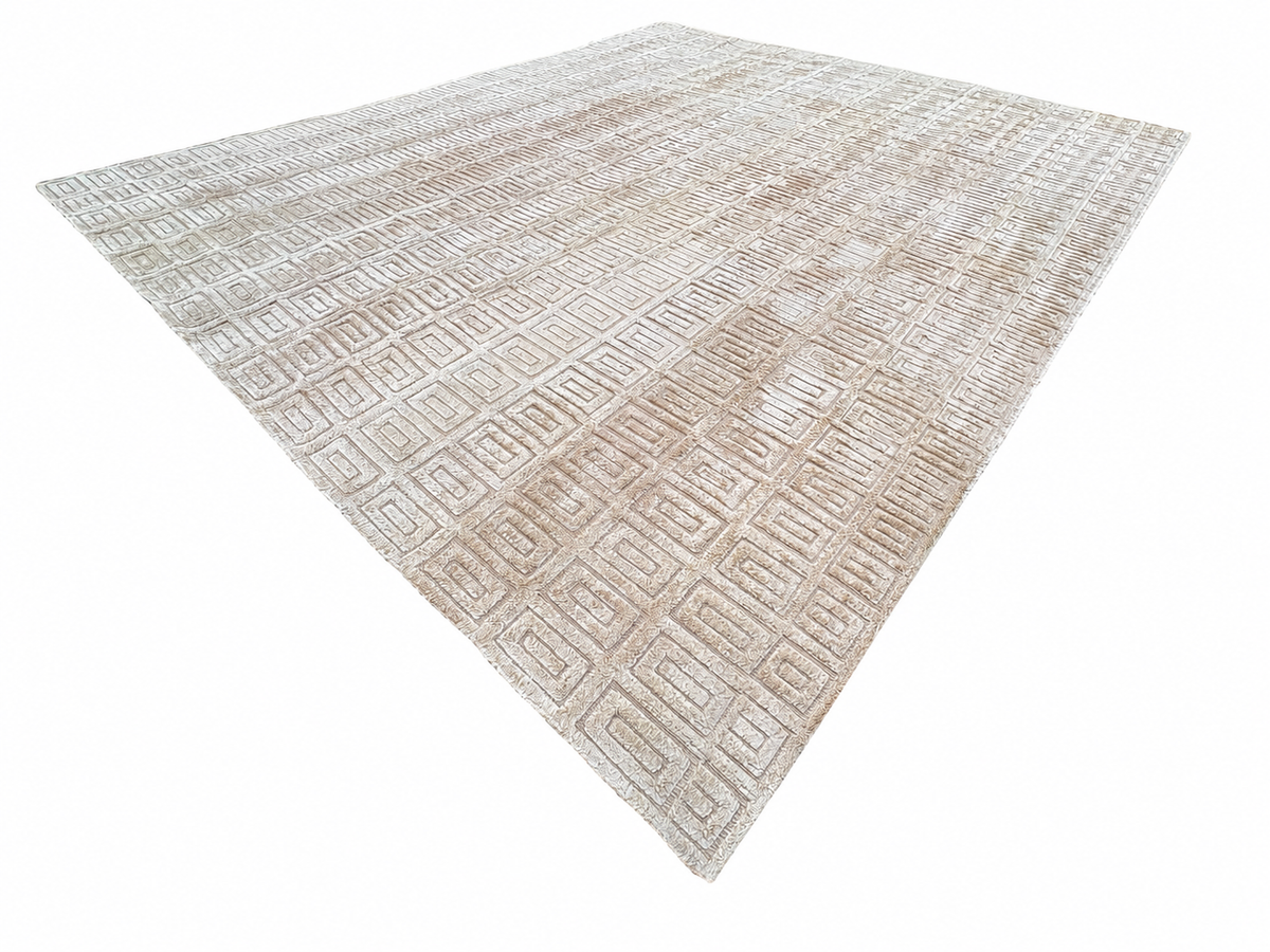 RH Rajouri Silk & Wool Rug – 12' × 15' Bronze | Silk | Hand-Knotted | 100 Knots Per Square Inch | Made in Nepal
