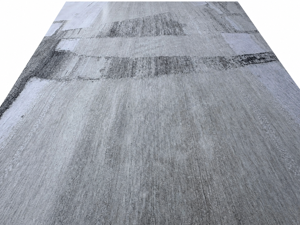 RH Nihal Wool Rug – 10' × 14' Multi Grey | 100% Hand-Spun Wool | Hand-Knotted | Abstract Geometric Design | Made in Nepal