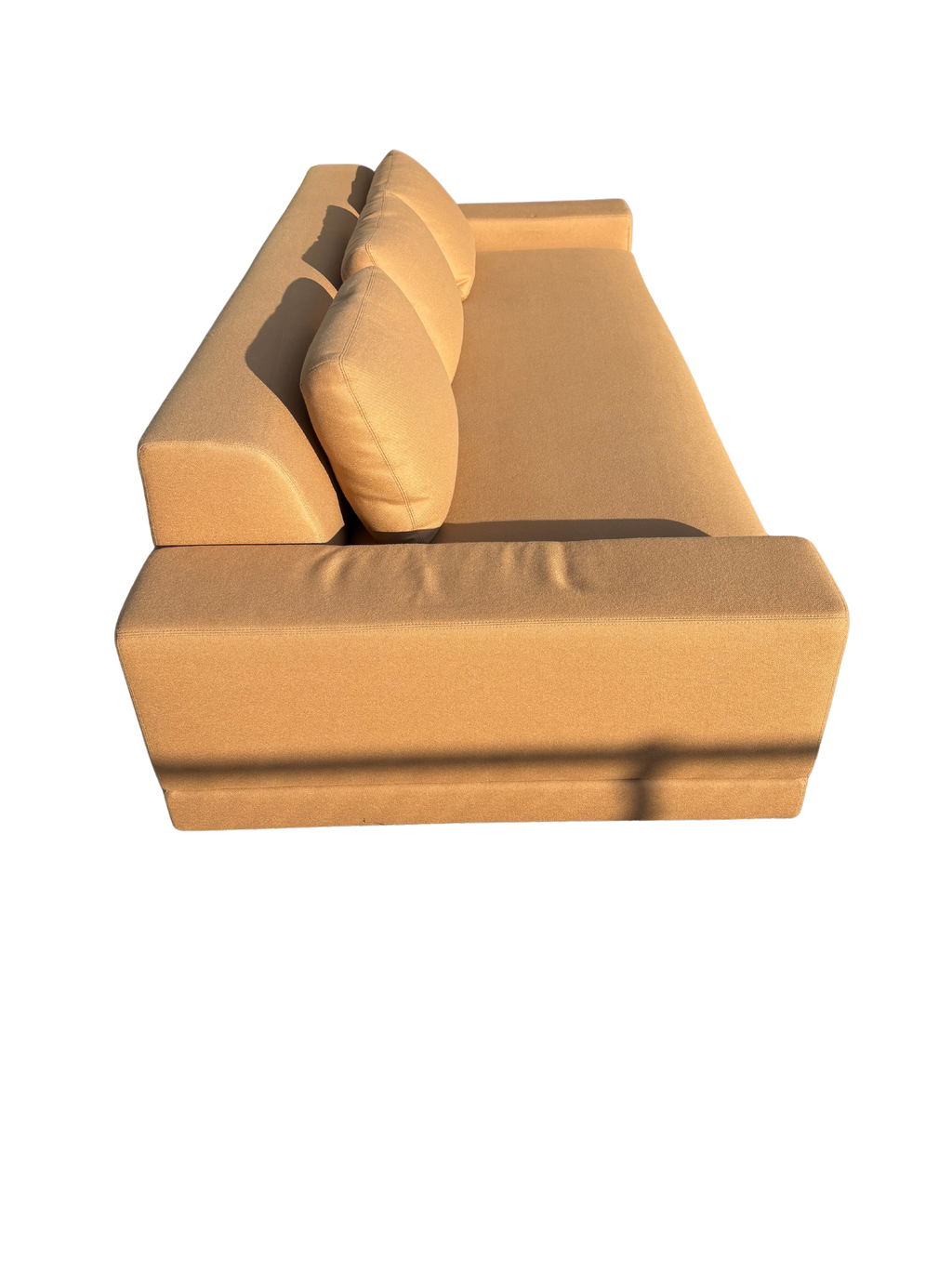 RH Cortona Sofa – 9' Luxe Depth in Holland & Sherry Wool Twill, Camel