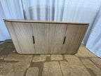 RH Byron 4-Door Sideboard — 84” Light Oak | Reeded American White Oak | Artisan Crafted (3 of 3)