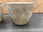 RH Vetro Round Side Table – 21" Diam. × 16"H | Dark Grey | Set of 2 | Pre-Owned