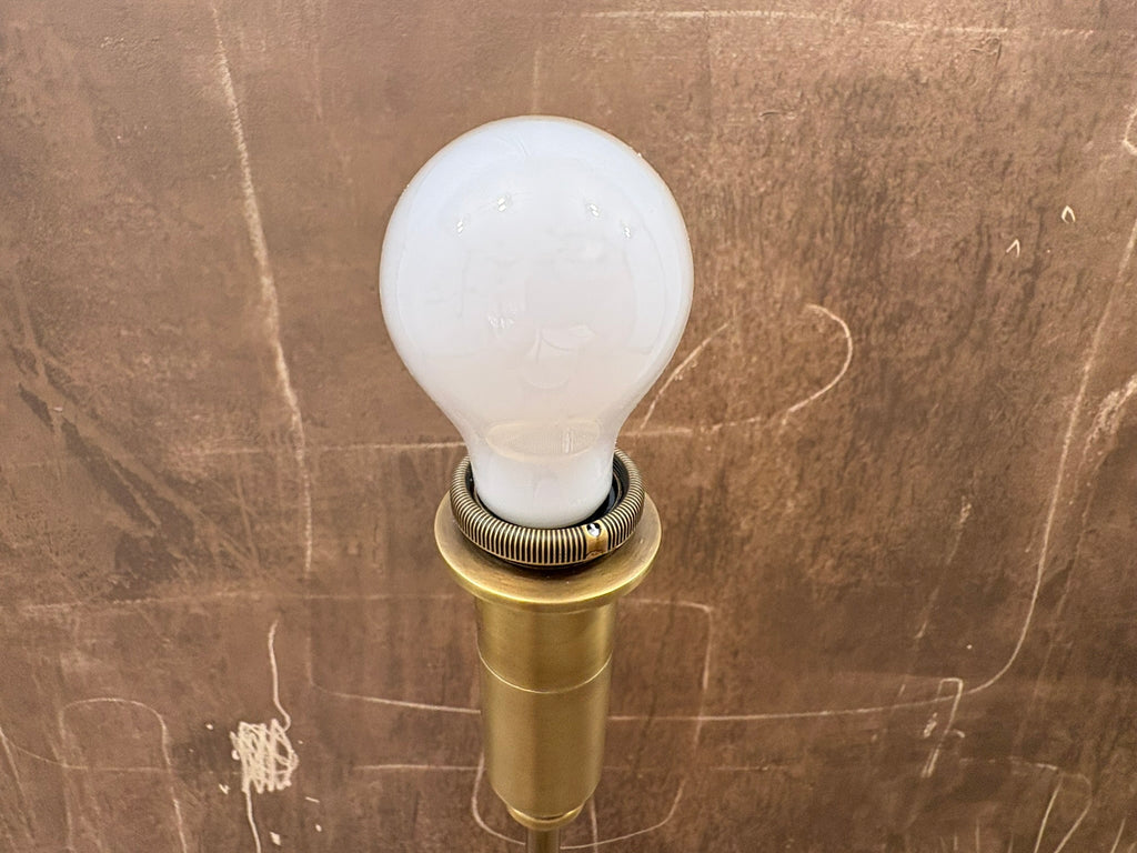 RH Pyramid Telescoping Floor Lamp Vintage Brass | Adjustable Height | Cast Zinc & Steel
