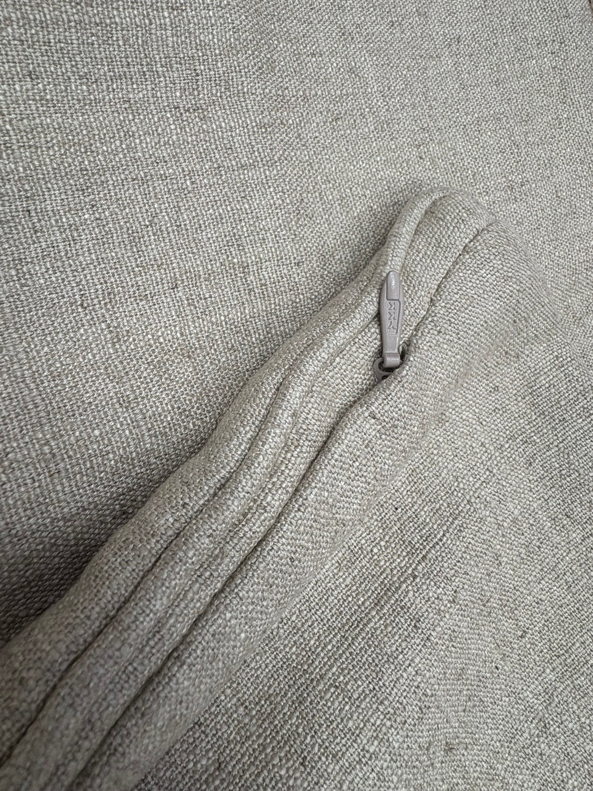 RH Restoration Hardware Custom Italian Pietro Solid Piped Lumbar Pillow Cover