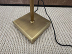 RH Pyramid Telescoping Floor Lamp Vintage Brass | Adjustable Height | Cast Zinc & Steel