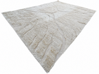RH Tarras Wool Rug – 10' × 14' Wheat | 100% Hand-Spun Wool | Hand-Knotted | Sculptural High-Low Texture