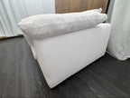 RH Cloud 9' Luxe Sofa — 2-Cushion | Perennials Performance Textured Linen Weave | White