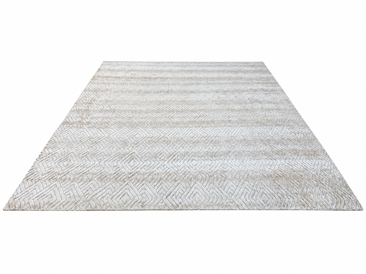 RH Talsari Silk & Wool Rug – 12' × 15' Wheat | Hand-Knotted Silk & Wool | 100 Tibetan Knots Per Square Inch | Made in Nepal