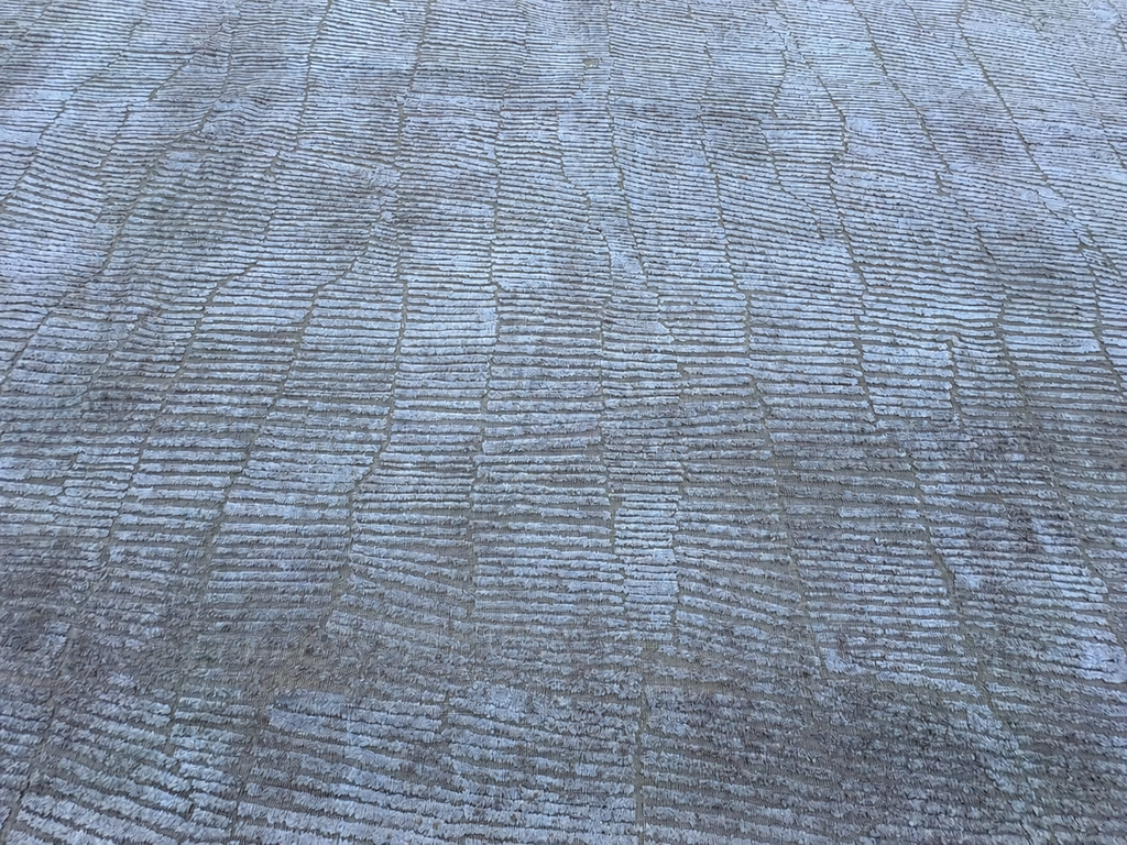 RH Lasya Silk & Wool Rug – 12' × 15' Sand | Hand-Knotted Silk & Wool
