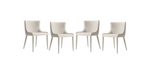 Restoration Hardware Nicola Slope Fabric Dining Side Chairs (Set of 4) – Performance Velvet, Natural