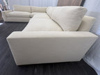 RH Maxwell Left-Arm L-Sectional | Classic | Down | Perennials® Performance Textured Linen Weave – Dune