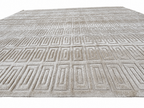 RH Rajouri Silk & Wool Rug – 9' × 12' Sand | Hand-Knotted Silk & Wool | Hand-Carved | Made in Nepal
