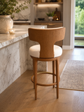 RH Ligné High Back Swivel Bar Stool — Single