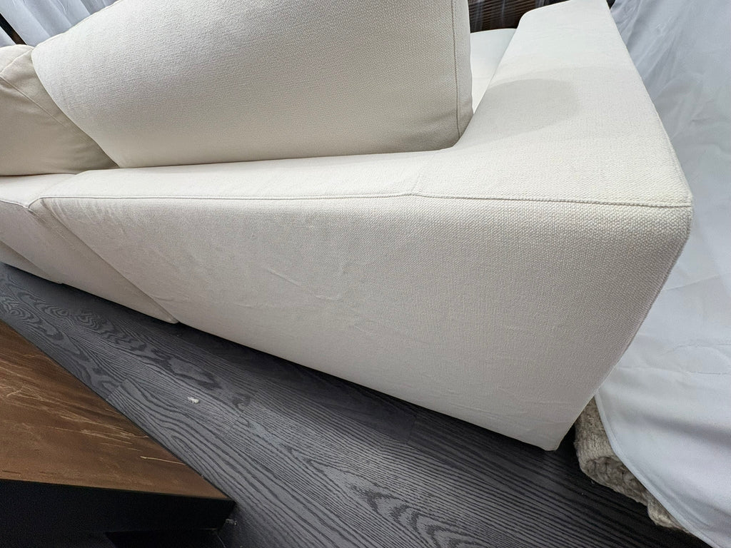 RH Lugano Modular 4-Piece Sectional | Italy | Down | Performance Linen Weave – Natural