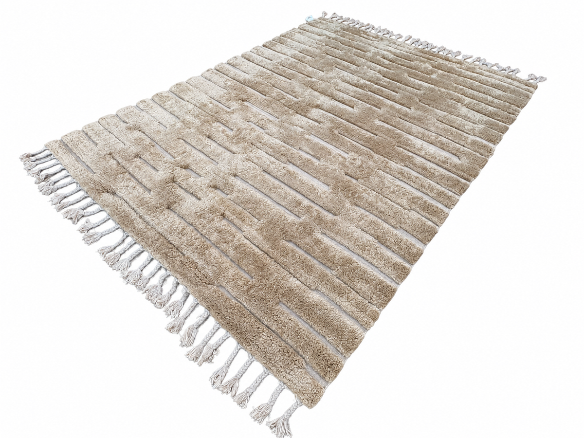RH Morro Wool Rug – 9' x 12' Wheat | Hand-Knotted New Zealand Wool