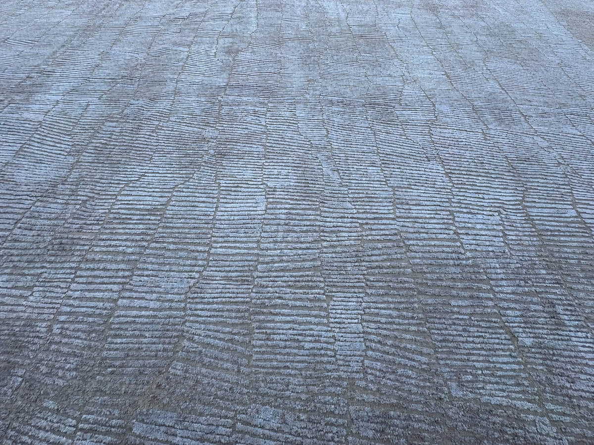 RH Lasya Silk & Wool Rug – 12' × 15' Sand | Hand-Knotted Silk & Wool