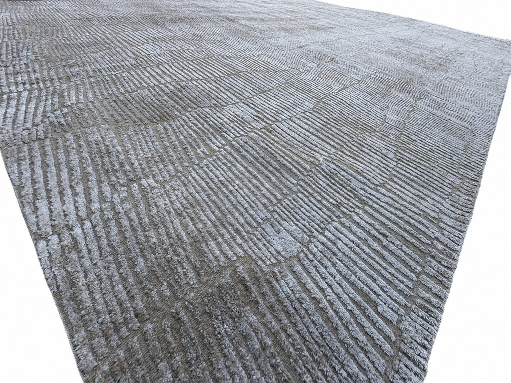 RH Lasya Silk & Wool Rug – 12' × 15' Sand | Hand-Knotted Silk & Wool