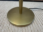 RH Métier Task Floor Lamp Lacquered Burnished Brass | Adjustable Swing Arm | Dimmable Task Lighting