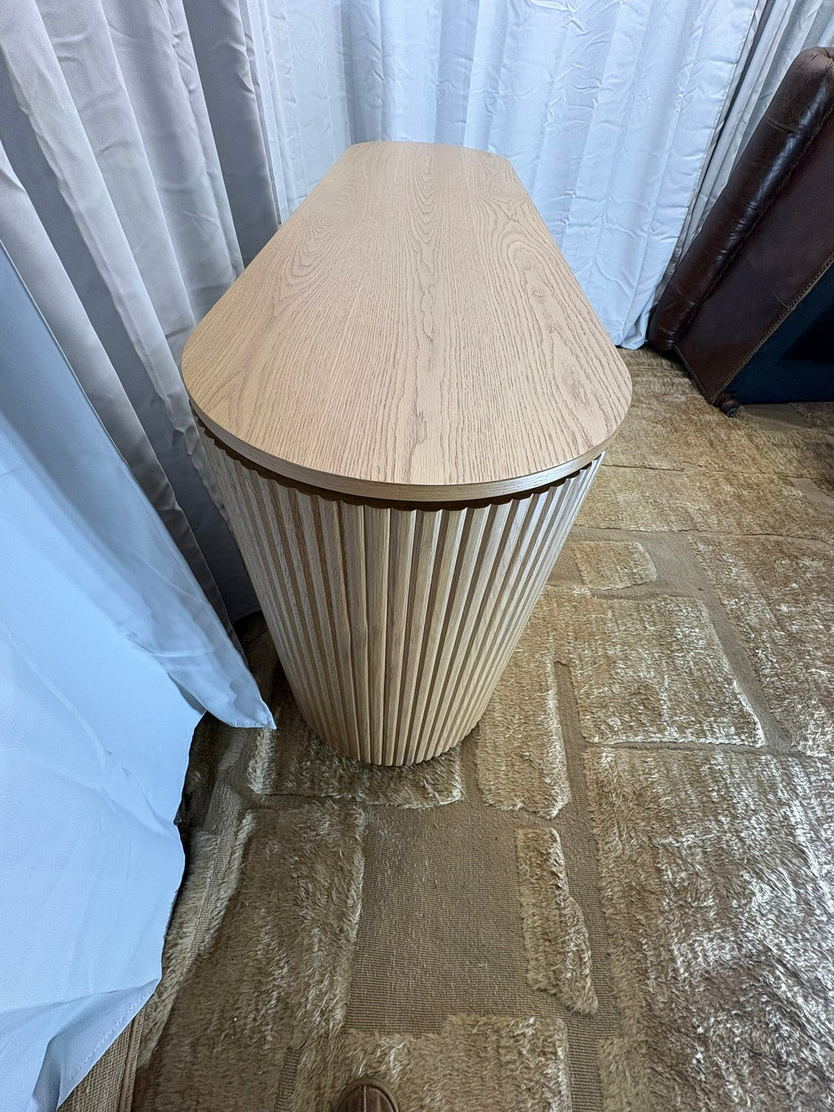 RH Byron 4-Door Sideboard — 84” Light Oak | Reeded American White Oak | Artisan Crafted (3 of 3)