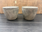 RH Vetro Round Side Table – 21" Diam. × 16"H | Dark Grey | Set of 2 | Pre-Owned