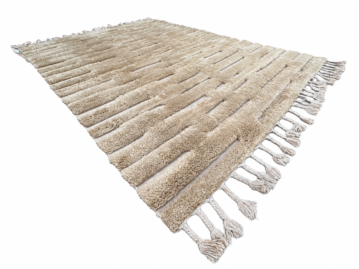 RH Morro Wool Rug – 9' x 12' Wheat | Hand-Knotted New Zealand Wool
