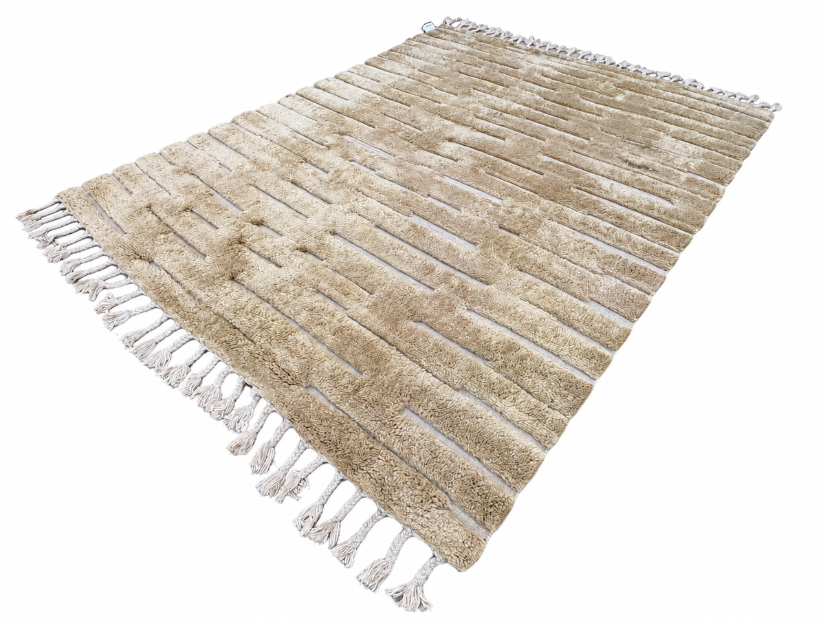 RH Morro Wool Rug – 9' x 12' Wheat | Hand-Knotted New Zealand Wool