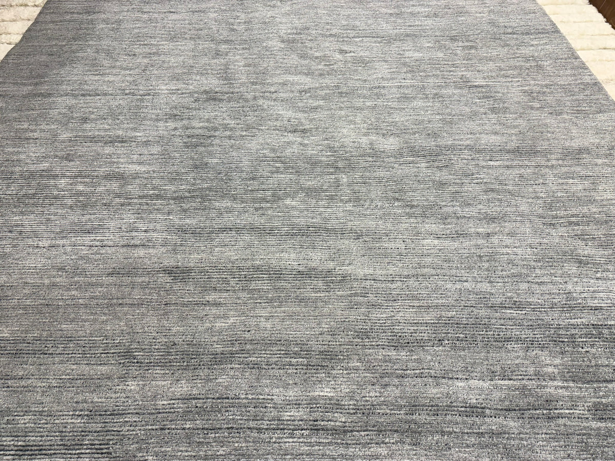 RH Performance Rug – Approx. 9' × 12' Marled Ocean (Attributed) | Hand-Loomed Performance Construction | Textural Contemporary Design