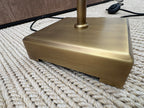 RH Pyramid Telescoping Floor Lamp Vintage Brass | Adjustable Height | Cast Zinc & Steel