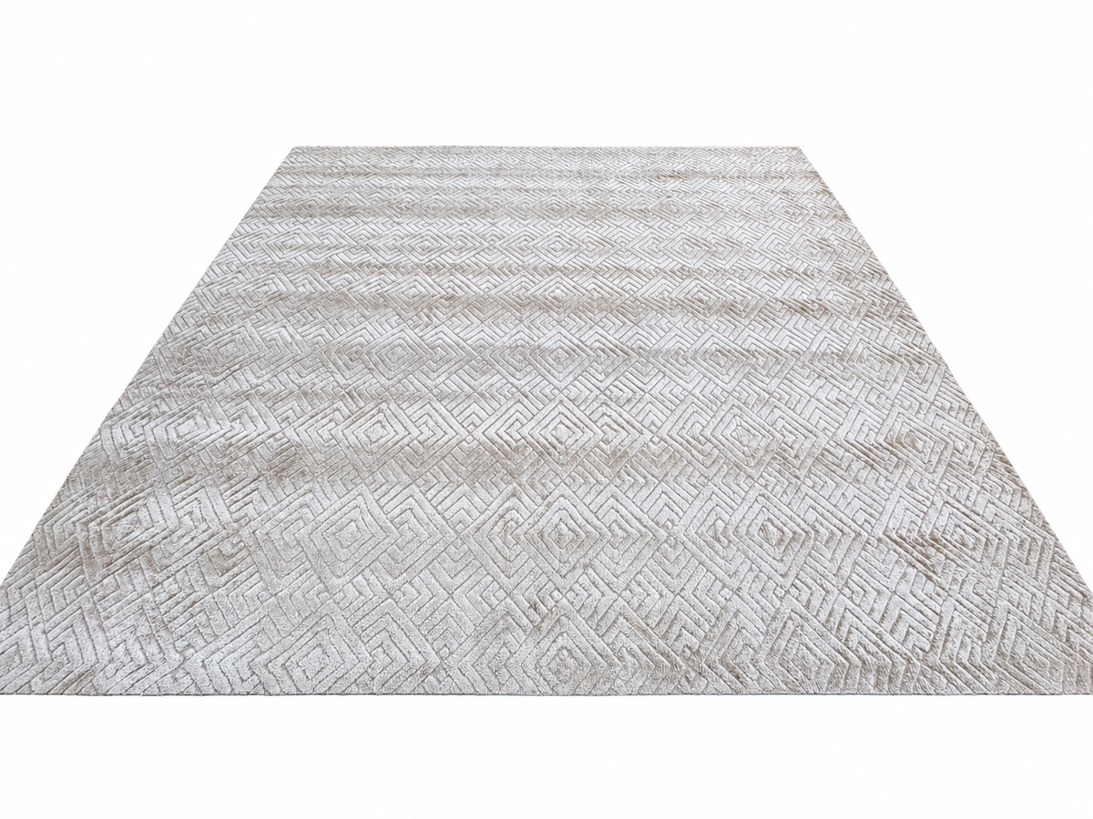 RH Talsari Silk & Wool Rug – 12' × 15' Wheat | Hand-Knotted Silk & Wool | 100 Tibetan Knots Per Square Inch | Made in Nepal