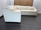 RH Belgian Classic Slope Arm Left-Arm Bench-Cushion L-Sectional