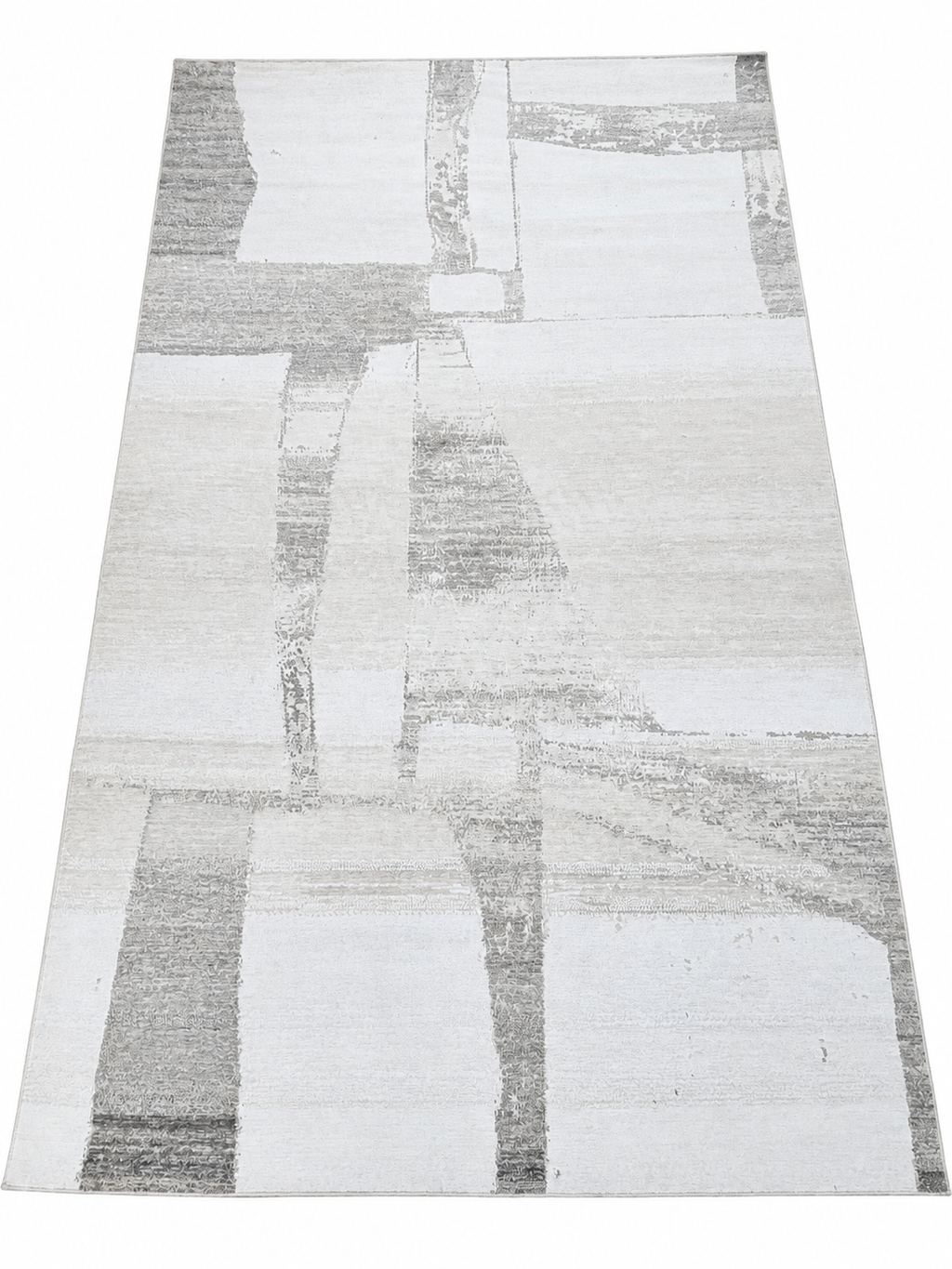RH Nihal Wool Rug – 10' × 14' Multi Grey | 100% Hand-Spun Wool | Hand-Knotted | Abstract Geometric Design | Made in Nepal
