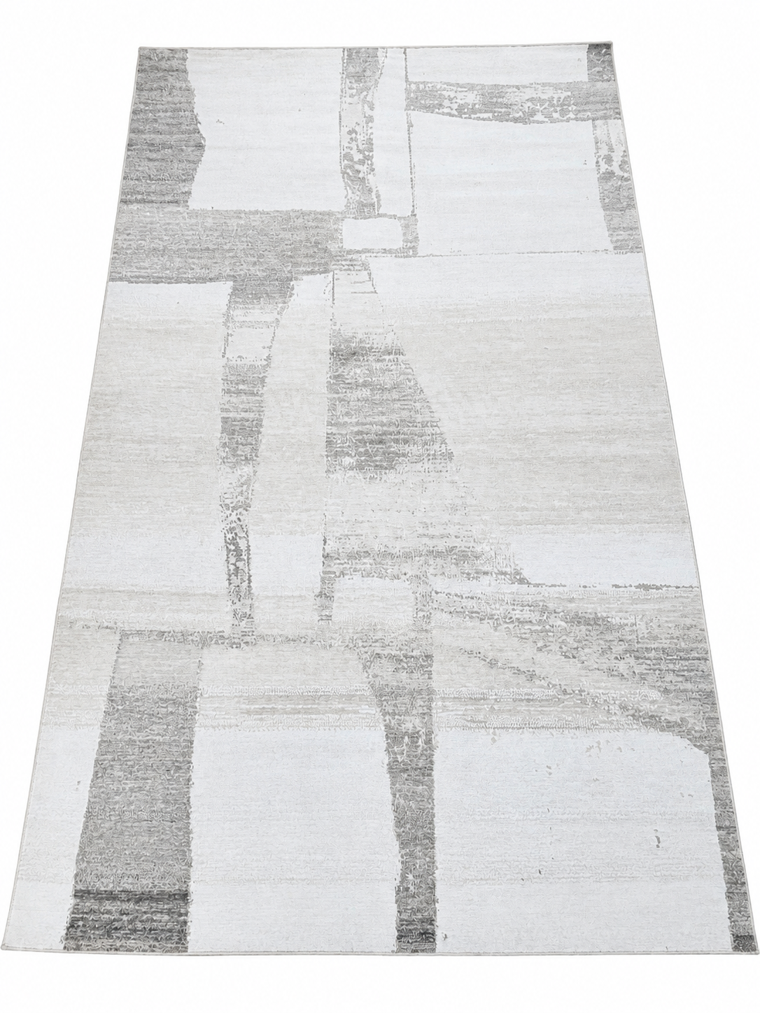 RH Nihal Wool Rug – 10' × 14' Multi Grey | 100% Hand-Spun Wool | Hand-Knotted | Abstract Geometric Design | Made in Nepal