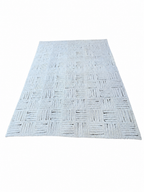 RH Basanti Rug – 9' × 12' Marled Ivory/Charcoal | Hand-Knotted Wool Blend | Contemporary Himalayan-Inspired Design (Rug 2)
