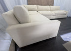 RH Maxwell Left-Arm L-Sectional | Classic | Down | Perennials® Performance Textured Linen Weave – Dune