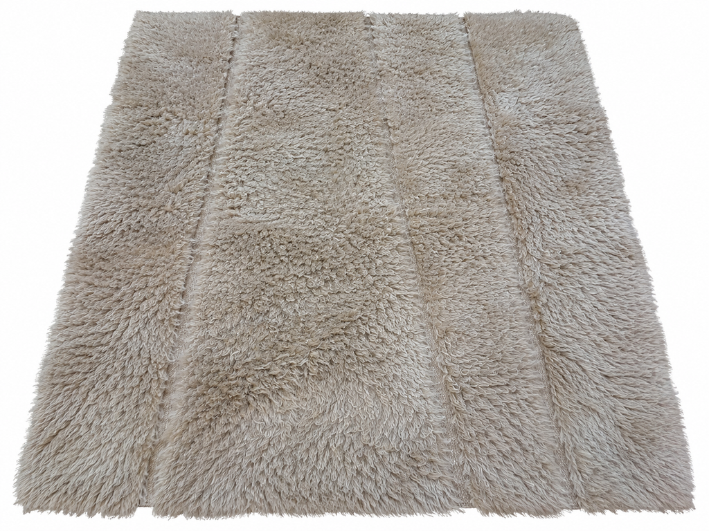 RH Tarras Wool Rug – 10' × 14' Wheat | 100% Hand-Spun Wool | Hand-Knotted | Sculptural High-Low Texture