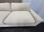 RH Maxwell Left-Arm L-Sectional | Classic | Down | Perennials® Performance Textured Linen Weave – Dune