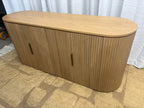 RH Byron 4-Door Sideboard — 84” Light Oak | Reeded American White Oak | Artisan Crafted (2 of 3)