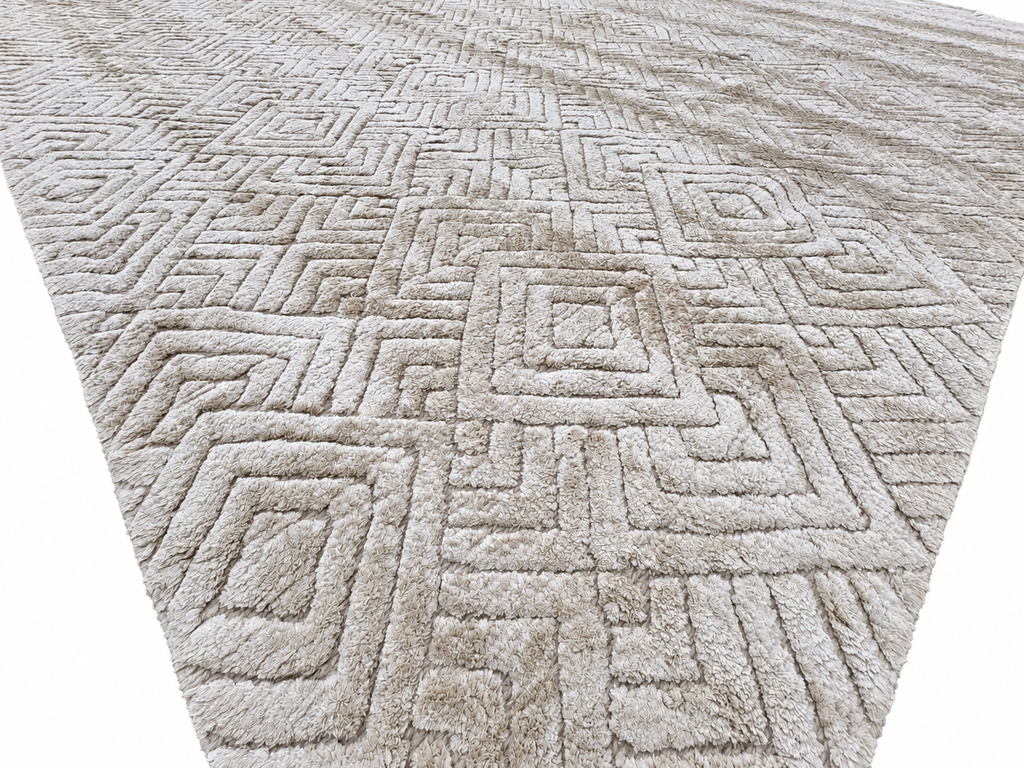 RH Talsari Silk & Wool Rug – 12' × 15' Wheat | Hand-Knotted Silk & Wool | 100 Tibetan Knots Per Square Inch | Made in Nepal
