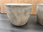 RH Vetro Round Side Table – 21" Diam. × 16"H | Dark Grey | Set of 2 | Pre-Owned