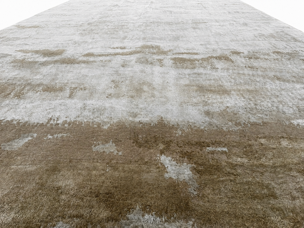 RH Suvali Silk & Wool Rug – 10' × 14' Wheat Multi | 90% Silk | Hand-Knotted | 84 Persian Knots Per Square Inch