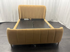 RH Valentina Upholstered Bed — Queen | Camel Performance Velvet