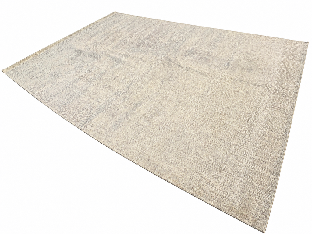 RH Matrice Wool & Silk Rug – 10' × 14' Ivory | Hand-Knotted Wool & Silk