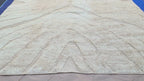 RH Tarras Wool Rug – 10' × 14' Wheat | 100% Hand-Spun Wool | Hand-Knotted | Sculptural High-Low Texture