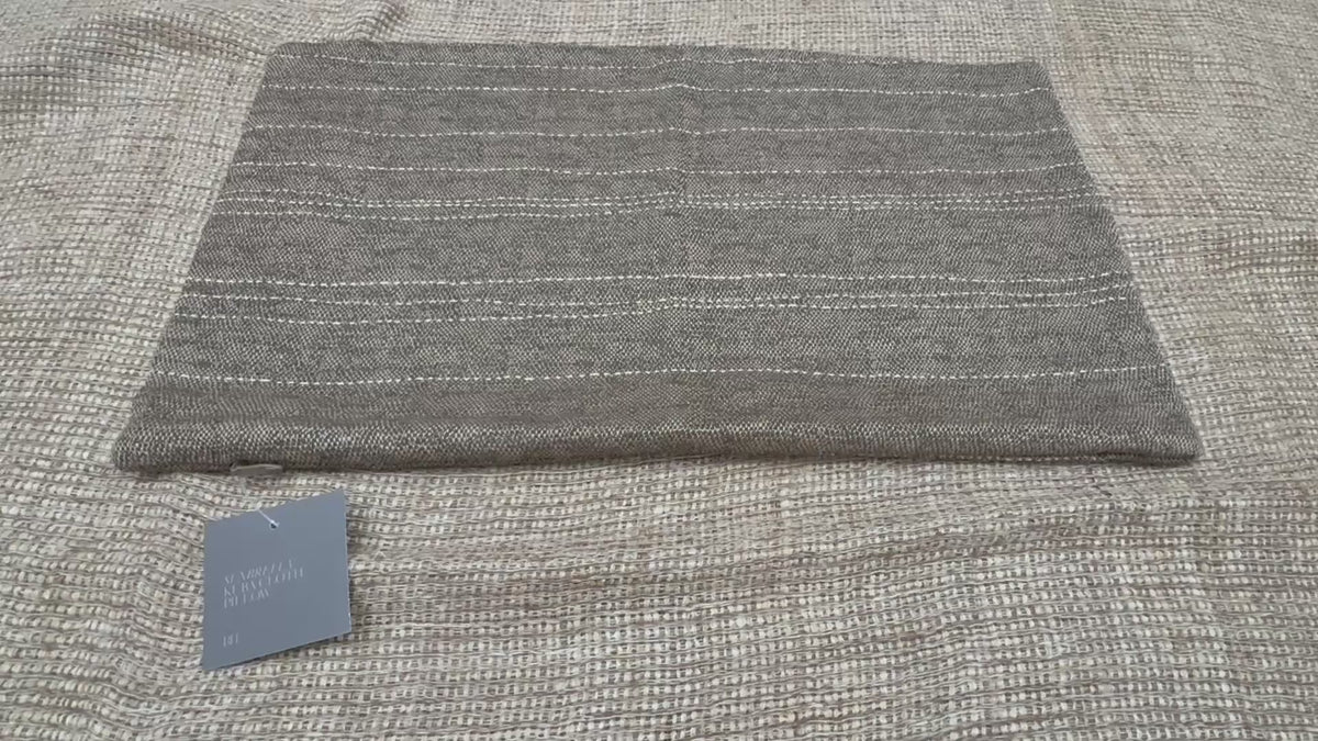 RH Restoration Hardware Kuba Cloth Pickstitch Pillow Cover - Lumbar