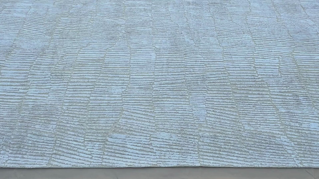 RH Lasya Silk & Wool Rug – 12' × 15' Sand | Hand-Knotted Silk & Wool