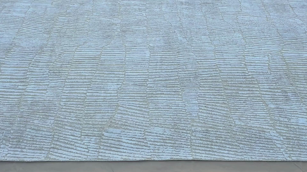 RH Lasya Silk & Wool Rug – 12' × 15' Sand | Hand-Knotted Silk & Wool