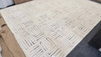 RH Basanti Rug – 9' × 12' Marled Ivory/Charcoal | Hand-Knotted Wool Blend | Contemporary Himalayan-Inspired Design