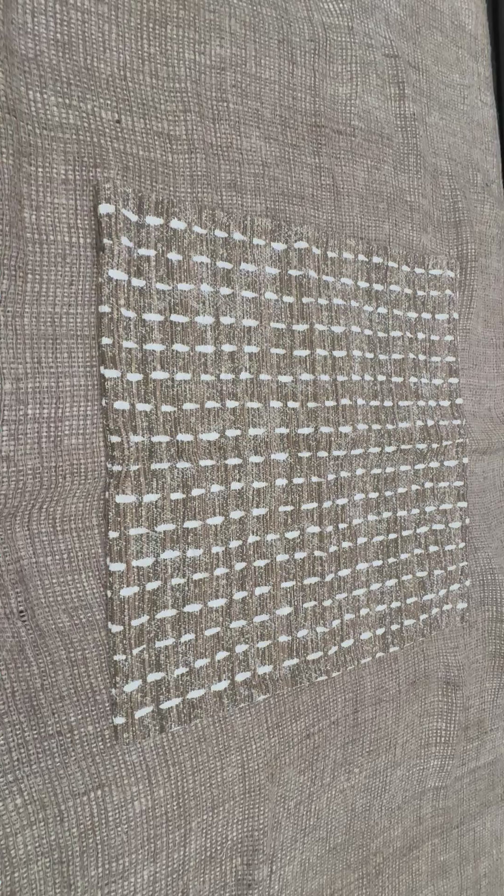 RH Restoration Hardware Nazaré Stitched Stripe Pillow Cover 20" × 20" Square | Burnt Caramel