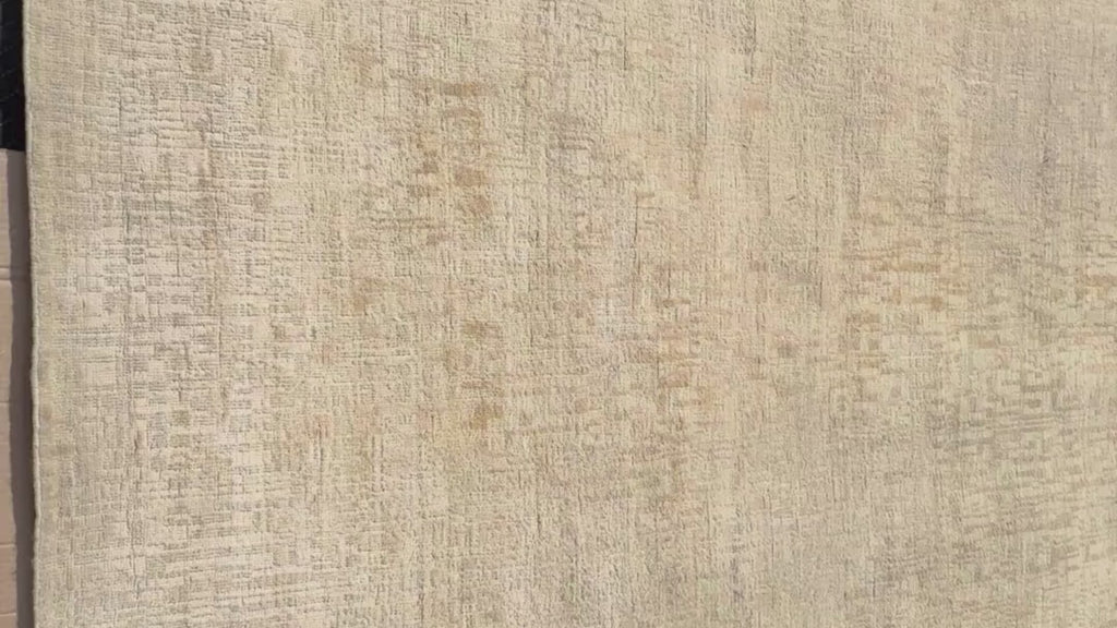 RH Matrice Wool & Silk Rug – 10' × 14' Ivory | Hand-Knotted Wool & Silk