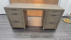 RH Laguna Storage Desk – Grey Driftwood