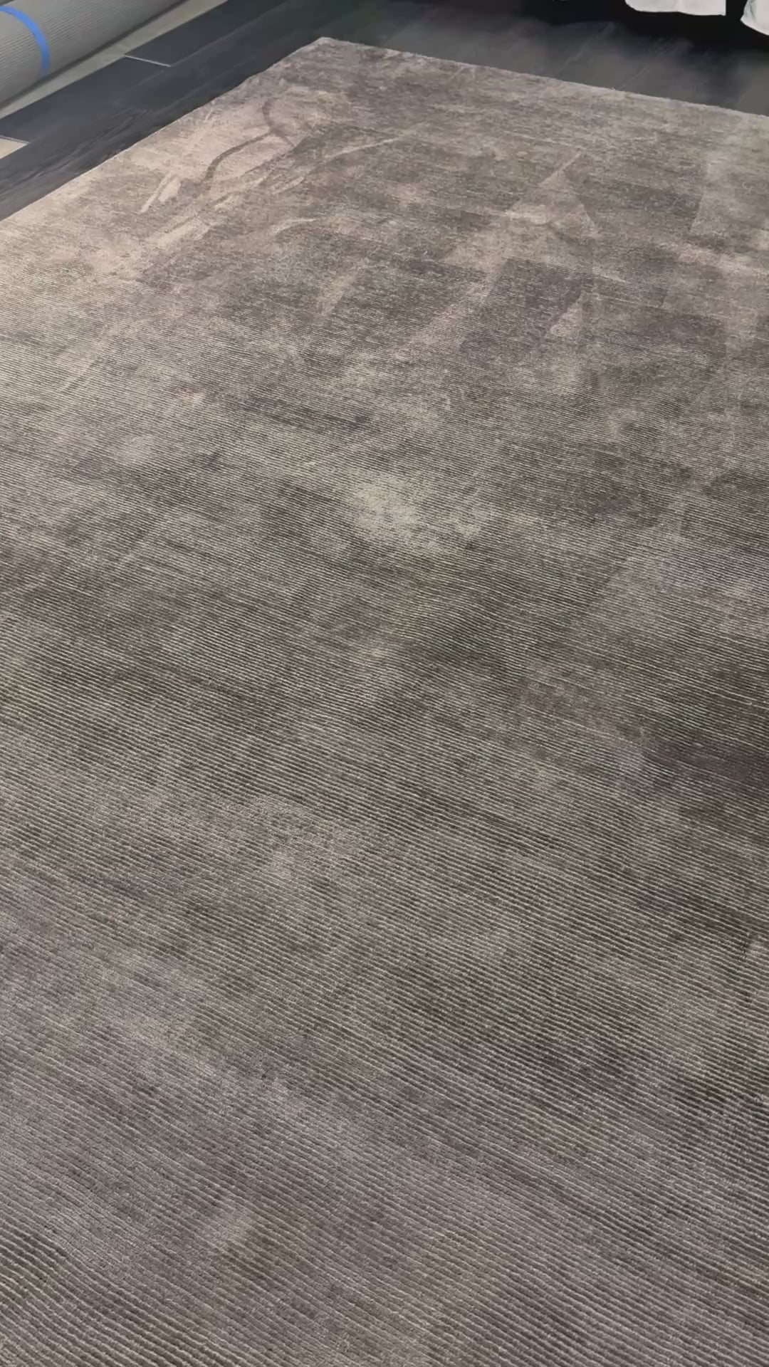 Restoration Hardware Rowe Rug – 9’ x 12’ Graphite | Hand-Knotted Wool & Viscose